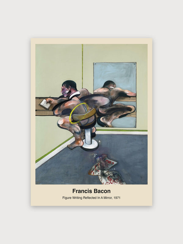 Figure Writing Reflected In A Mirror - Digital Download