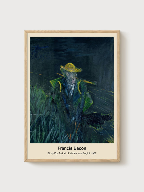 Francis Bacon Van Gogh Study Poster poster in oak frame