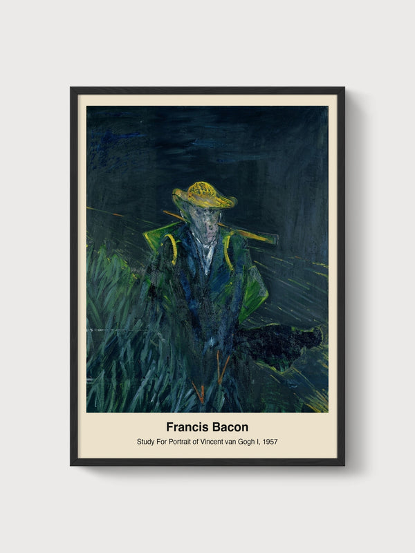 Francis Bacon Van Gogh Study Poster poster in black frame