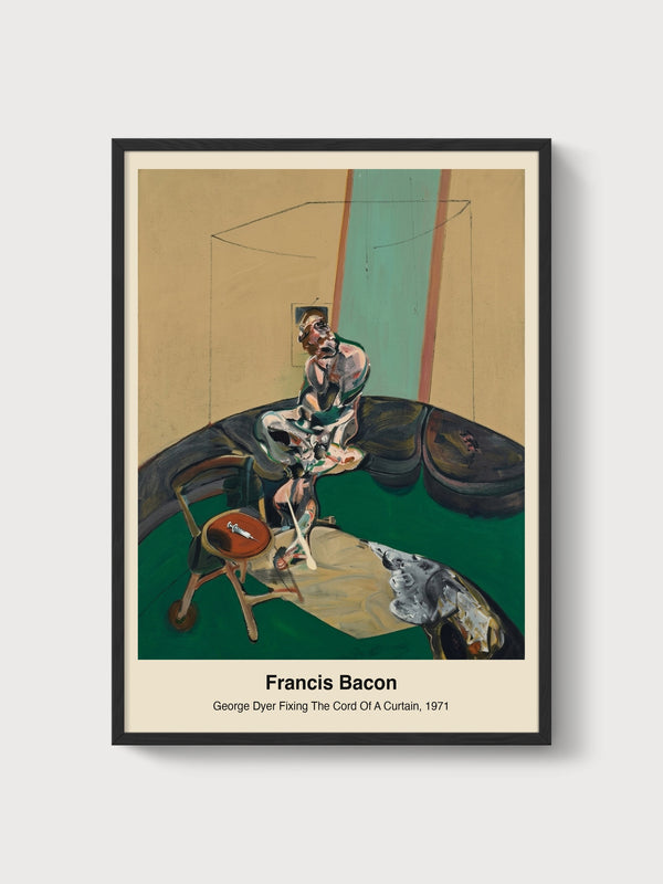 Francis Bacon Print poster in black frame