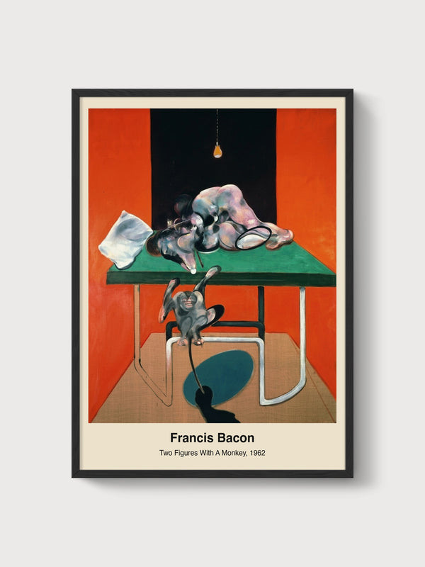 Francis Bacon Print poster in black frame