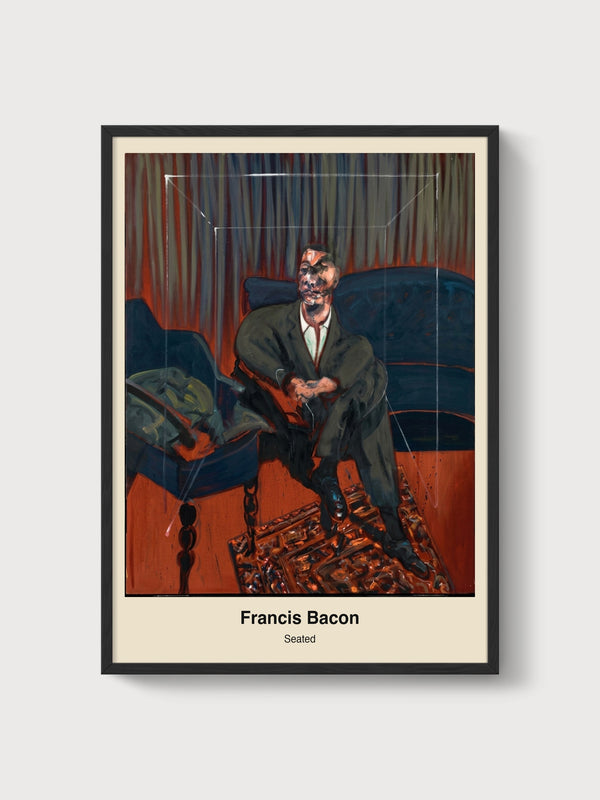 Francis Bacon Seated Figure Poster poster in black frame