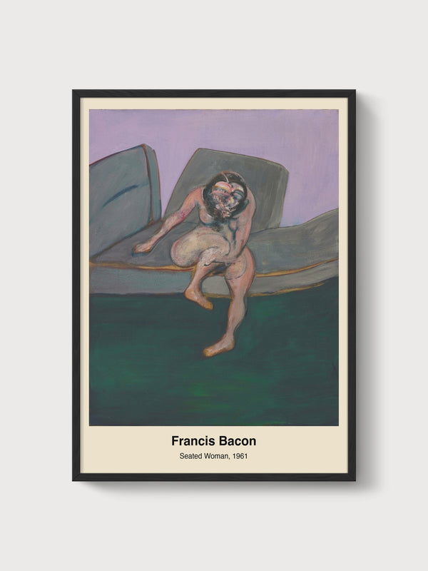 Francis Bacon Seated Woman Poster poster in black frame