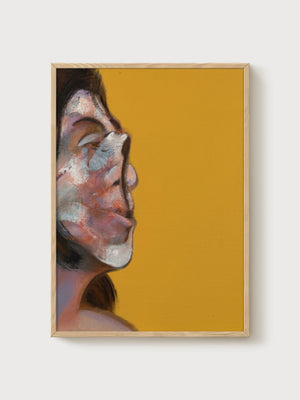 Francis Bacon Portrait of Henrietta Moraes poster in oak frame