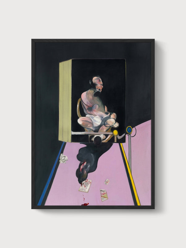 Francis Bacon Portrait Of George Dyer Print poster in black frame