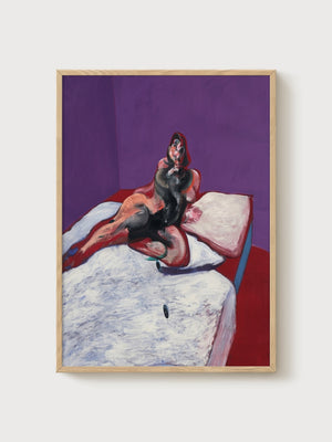 Francis Bacon Print poster in oak frame