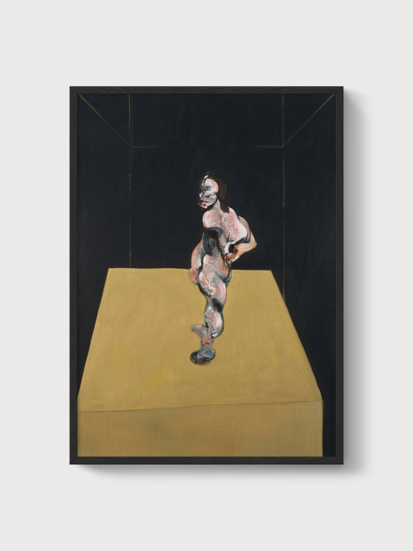 Francis Bacon Standing Figure Print poster in black frame