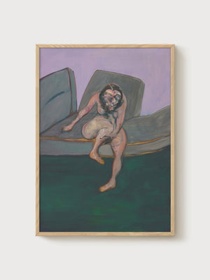 Francis Bacon Seated Woman Poster poster in oak frame