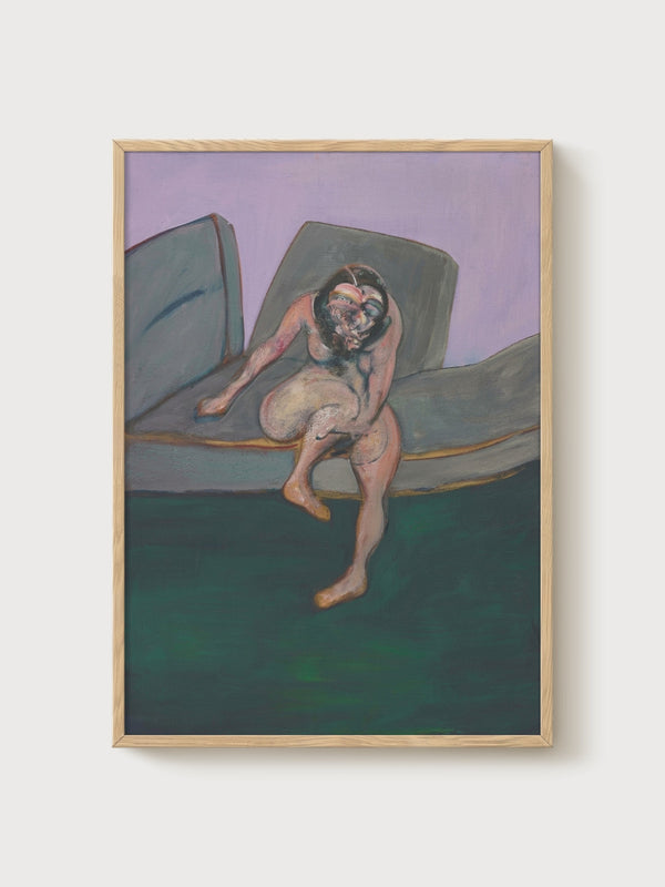 Francis Bacon Seated Woman Poster poster in oak frame