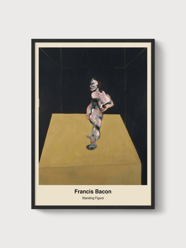 Francis Bacon Standing Figure Print poster in black frame