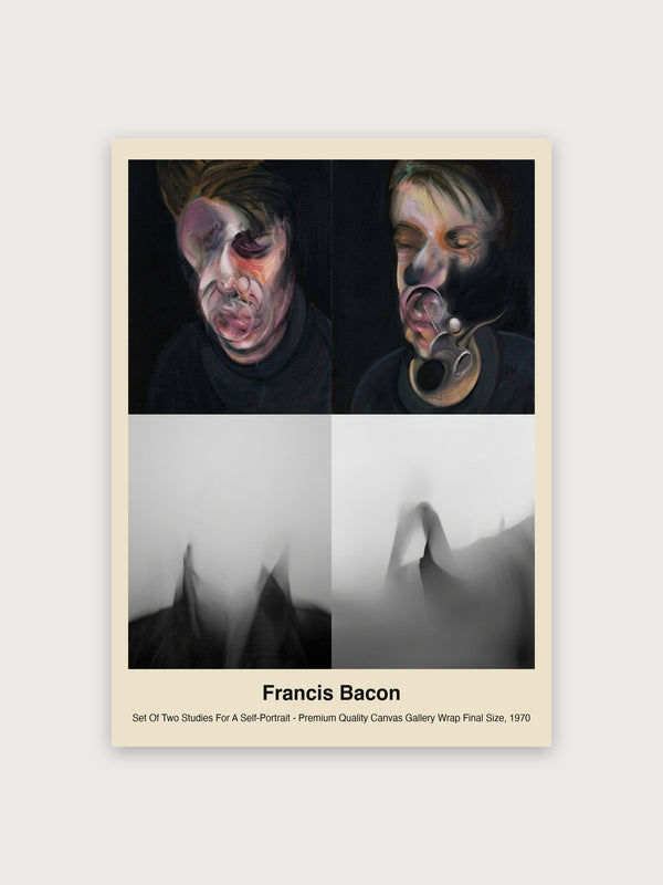 Set Of Two Studies For A Self-Portrait - Premium Quality Canvas Gallery Wrap Final Size - Digital Download