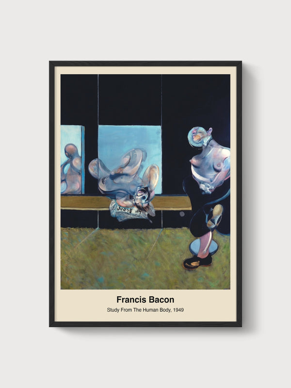 Francis Bacon Print poster in black frame