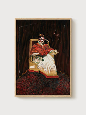 Francis Bacon Poster poster in oak frame