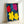 Framed pop art flowers print displaying stylized botanical forms in vivid, contrasting colors on gallery wall.
