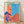 Warhol-style pop art portrait of Gertrude Stein in vibrant colors with bold graphic lines and simplified facial features, framed as a modern wall art print.