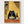 Black Cat Art poster in oak frame