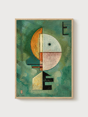 Wassily Kandinsky Print poster in oak frame