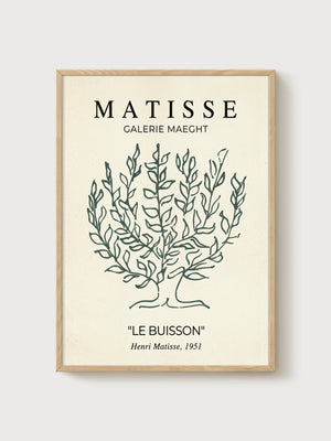 Henri Matisse Print poster in oak frame