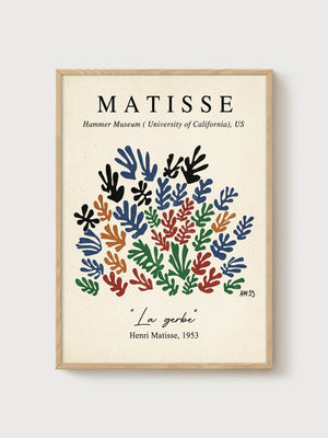 Henri Matisse Print poster in oak frame