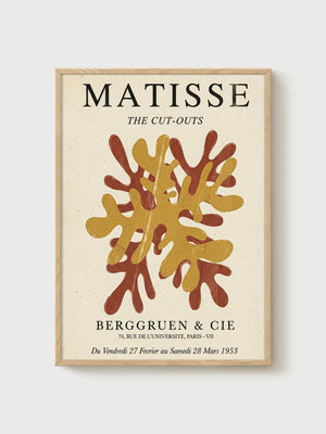Henri Matisse Print poster in oak frame