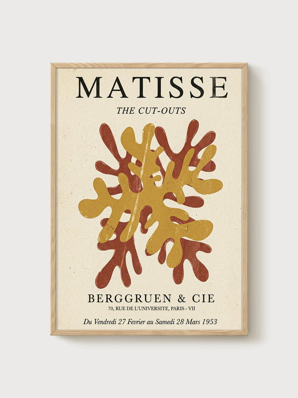 Henri Matisse Print poster in oak frame