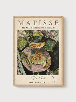 Henri Matisse Print poster in oak frame