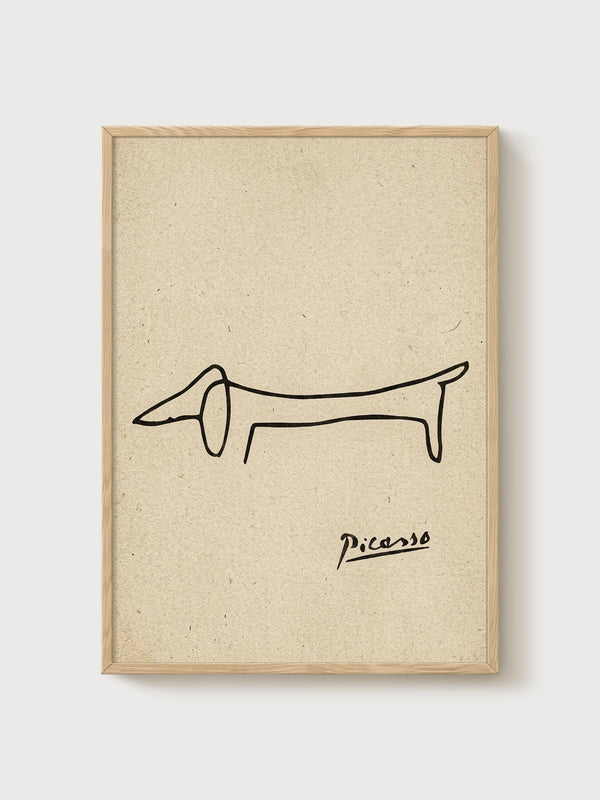 Pablo Picasso Print poster in oak frame