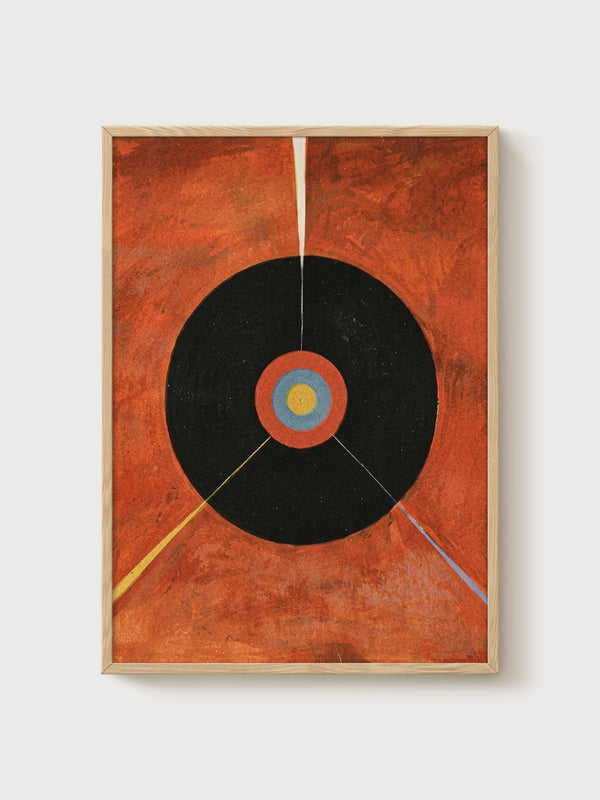 Hilma af Klint Print poster in oak frame