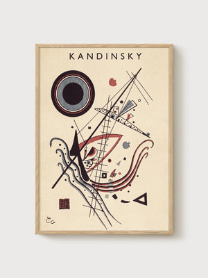 Wassily Kandinsky poster in oak frame