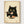 Black Cat Eating Sushi Print poster in oak frame