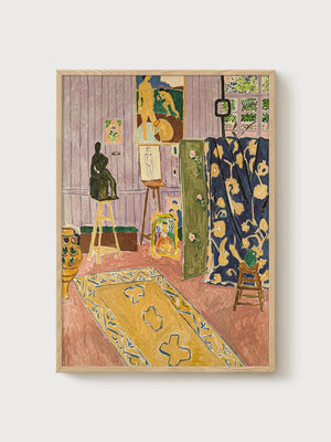 Henri Matisse Print poster in oak frame