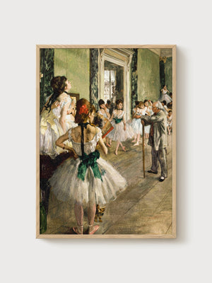 Edgar Degas Print poster in oak frame