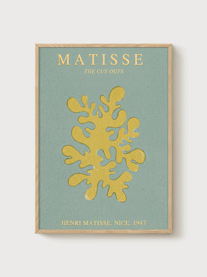 Henri Matisse Print poster in oak frame