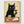 Black Cat Wine Print poster in oak frame