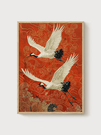 Japanese Crane Print
