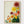Mid Century Modern Floral Print poster in oak frame