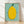 Minimalist boho poster featuring a cheerful yellow fruit character with mint green leaf, displayed as framed wall art in warm cream tones.