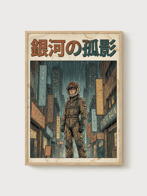 Anime Poster poster in oak frame