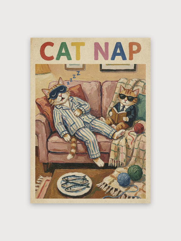 Cat Nap Poster - Digital Download