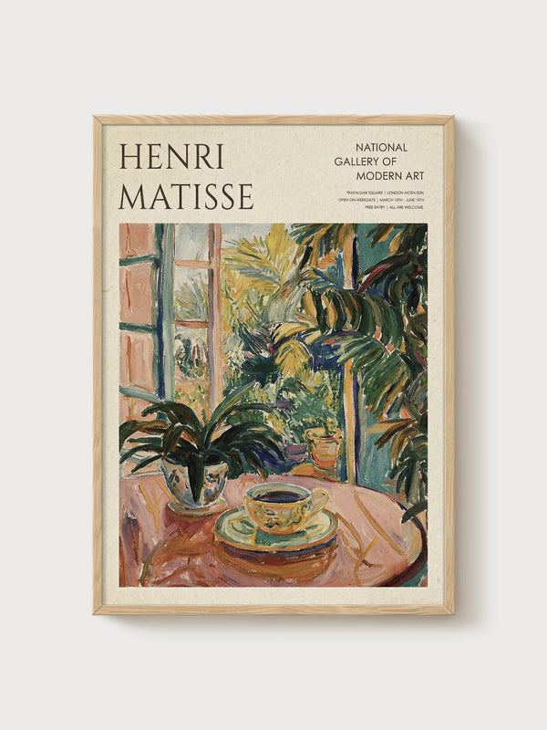 Henri Matisse Print poster in oak frame