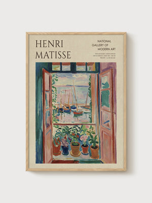 Matisse Wall Art poster in oak frame