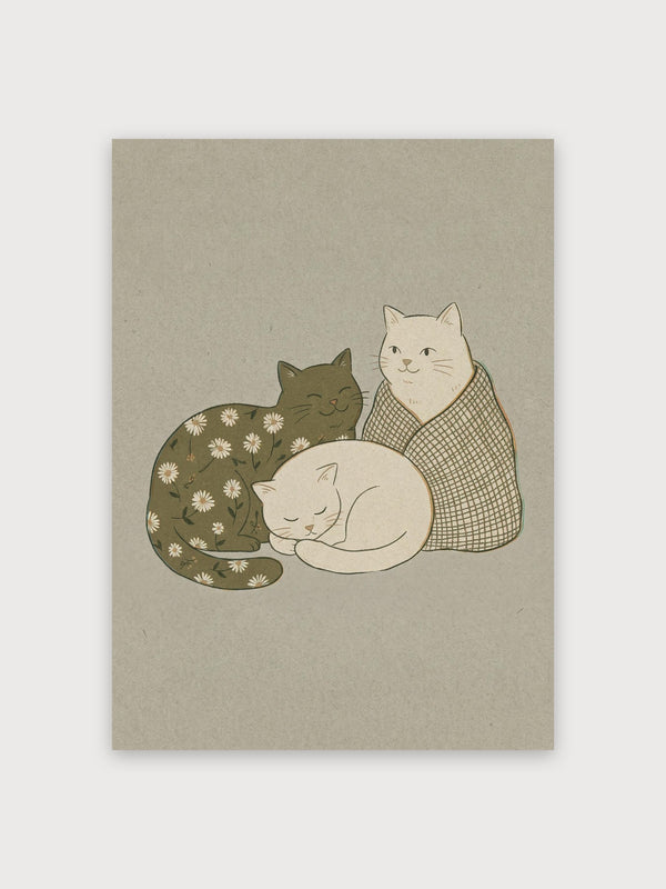 Japanese Cat Print - Digital Download