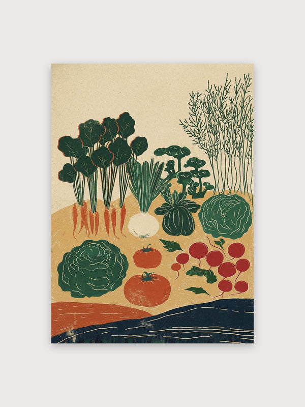Vegetable Garden Print - Digital Download