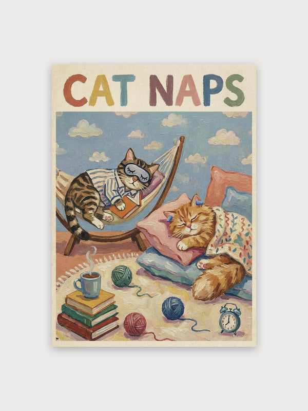 Cat Naps Print - Digital Download