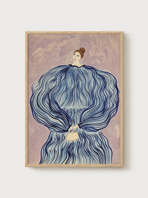 Milena Pavlovic Barilli Print poster in oak frame