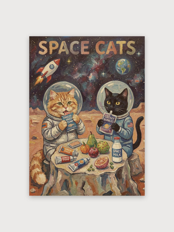 Space Cats Print - Digital Download