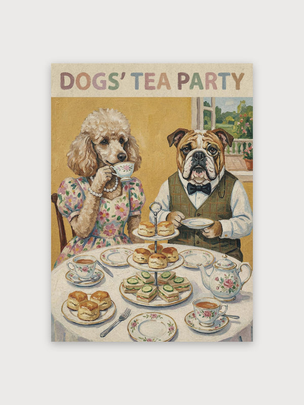 Dogs Tea Party - Digital Download