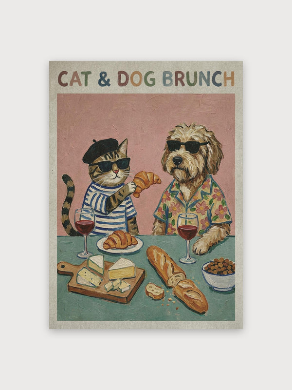 Cat and Dog Brunch - Digital Download