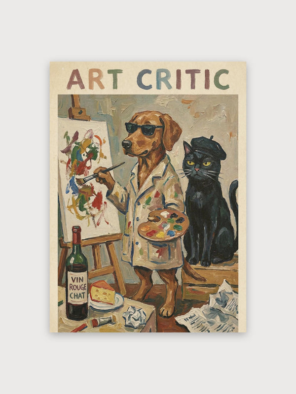 Dog Artist Poster - Digital Download