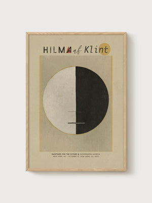 Hilma af Klint Print poster in oak frame